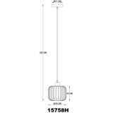 Globo 15758H - Luster na sajli ALFRED, 1x E27/40W/230V, prečnik 18 cm | Eponuda.com