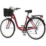  Bicikl fashion venssini grace 28" alu 21" v-brake 6 brzina 155-178cm (s/m) crveni 1282072 | Eponuda.com