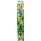  Set of Mini Figurines Exotic Birds Hibiscus Yellow 4-11cm 6pcs | shoptok.hr