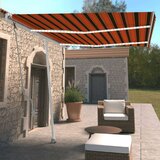  Automatska tenda sa senzorom LED 350x250 cm narančasto-smeđa | shoptok.hr