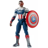 Captain America Avengers Marvel Legends Series 15-cm igračka akcijska figura Stotnik Amerika: Sam Wilson Premium Design In 2 dodatka, za otroke od 4 let večbarvna, (20838870)