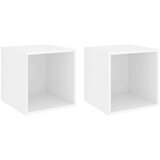 vidaXL zidni ormarići 2 kom bijeli 37 x 37 x 37 cm konstruirano drvo - Bijela 2 1 | shoptok.hr