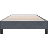 vidaXL posteljni okvir brez vzmetnice temno siva 100x220 cm žamet | Shoptok.si
