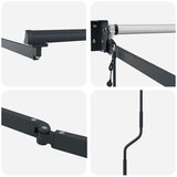 Nadstrešnica Antracit 4 5 ×3 m Metal | shoptok.hr
