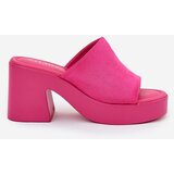 Boto Women's Heeled And Platform Slippers Fuchsia Omeisa | shoptok.hr