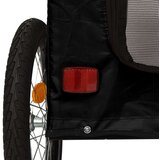 vidaXL crna kolica za ljubimce Crna Metal, Tkanina 124 x 53 x 53 cm | shoptok.hr