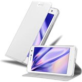 Cadorabo Ohišje, združljivo z ZTE Blade L7 v klasično srebrno - Zaščitni ovitek z magnetnim zapiranjem, stoječo funkcijo in režo za kartice, (20561765) | Shoptok.si