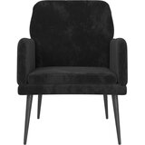  Fotelj črn 62x79x79 cm žamet, (20701663) | Shoptok.si