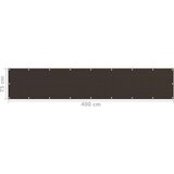 zastor smeđi 75 x 400 cm HDPE | shoptok.hr