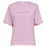 Selected Femme Majica 16085609 Vijolična Loose Fit