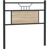 Maison Chic Posteljno vzglavje - Vzglavna omarica sonoma hrast 90 cm inženirski les in jeklo, (22077738) | Shoptok.si