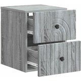  Noćni ormarić za montažu na zid Siva sonoma 33 x 34,5 x 40 cm | Eponuda.com