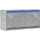 TV ormarić s LED svjetlima boja betona 100x34x50 cm drveni | shoptok.hr