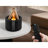 Verk 24615_CZ USB vlažilec zraka in aroma difuzor 250 ml, RGB LED učinek kamina + daljinski &amp;ndash; črn Slike
