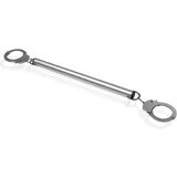 Ouch Spreader Bar with Hand or Ankle Cuffs Silver