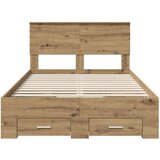  Okvir za krevet s ladicama Umjetnički hrast 120 x 190 cm | shoptok.hr