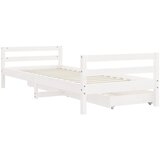  Okvir za dječji krevet s ladicama bijeli 90 x 200 cm borovina | shoptok.hr