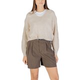 Jacqueline De Yong Puloverji JDYBADUT L/S V-NECK STRUC GLITT PULL KNT 15302387 Bež u