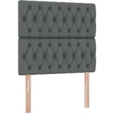  Postelja s shranjevanjem Temno siva 90 x 190 cm Umjetno usnje, (5000100875) | Shoptok.si