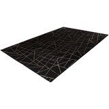 Kayoom RAVNO TKANA PREPROGA Bijou 125 Schwarz / Gold 200/290 cm črna, zlate barve | Shoptok.si