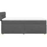  Krevet s oprugama i madracem tamnosivi 90 x 190 cm od tkanine | shoptok.hr