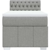 vidaXL Box spring krevet s madracem svjetlosivi 90x190 cm od tkanine | shoptok.hr