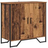 vidaXL s policom s pohranom s vratima Smeđa 78 x 35.5 x 74.5 cm Konstruirano drvo | shoptok.hr