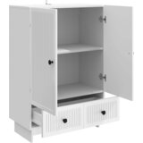  Kreveta Visoki Sjaj Bijeli 66 x 34,5 x 95 cm | shoptok.hr