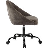 MID.YOU VRTLJIVI STOL kovina, tekstil siva, bela | Shoptok.si