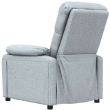 vidaXL Masažni stol svetlo sivo blago | Shoptok.si