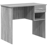 vidaXL Miza s predalom Siva Sonoma 90 x 49 x 75 cm Konstruiran les, (5000098178) | Shoptok.si