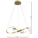  LED luster na sajli CAPPIO LED/36W/230V zlatni | Eponuda.com