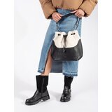 Shelvt Black women's handbag with lamb fur Cijene