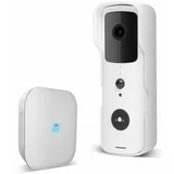 Delight Smart Wi-Fi video doorbell set - battery-powered - MicroSD, FHD, PIR - white