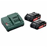 Metabo basic set 18V/2x20Ah lipower+punjac asc 55 | ePonuda.com