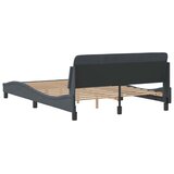  Okvir za krevet Dover tamnosivi 137x190 cm baršunasti | Eponuda.ba