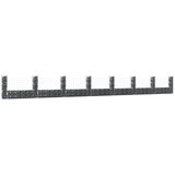 vidaXL Gabionska košara U-oblika s 8 stupova 860x20x100 cm željezna | shoptok.hr