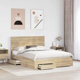  Okvir za krevet s uzglavljem Sonoma hrast 150 x 200 cm | shoptok.hr