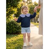 Sinsay Pamučna crewneck majica s ukrasnim ovratnikom | shoptok.hr