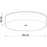  Stropna svetilka SKALA 60 bela, (21348184) | Shoptok.si