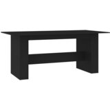 Furnova Jedilna miza črna 180x90x76 cm iverna plošča, (21946280) | Shoptok.si