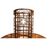 Garden Pleasure Crna i tamnosmeđa metalna vrtna klupa Larissa - | shoptok.hr