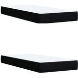  Krevet s oprugama i madracem crni 200x200 cm od tkanine | shoptok.hr