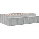  Krevet s ladicama Siva Sonoma 80 cm Konstruirano drvo | shoptok.hr