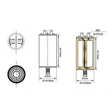  KONDEZATOR 5MF GMC 4PIN 450V/50HZ | Eponuda.com