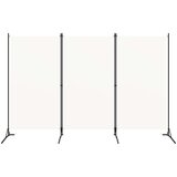 vidaXL Paravan 3-delni kremno bel 260x180 cm | Shoptok.si