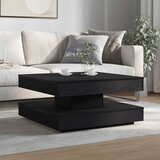  Klub stolić rotirajući za 360 stupnjeva crni 70x70x34,5 cm | shoptok.hr
