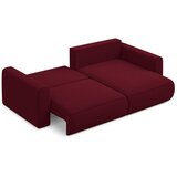 Makamii Bordo rdeča žametna raztegljiva/s prostorom za shranjevanje kotna sedežna garnitura (desni kot/z ležalnikom) Kapua – | Shoptok.si