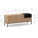 Marckeric Krem TV komoda 140x55 cm Cailin – | shoptok.hr