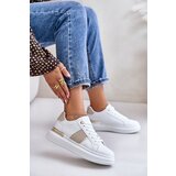 Boto Fashionable Women's Sneakers On Platform Made Of Eco Leather Beige | Shoptok.si